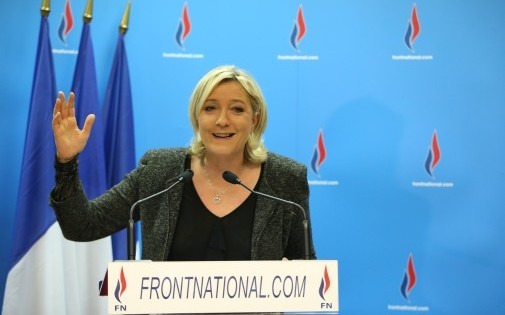 Marine Le Pen savoure la perçée du FN, dimanche soir (Crédit RTL)
