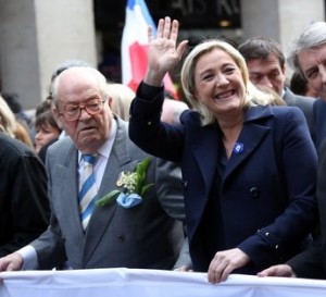 Marine le Pen et son pere