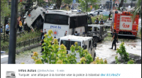 Une bombe visant un bus de policier anti-émeute a explosé ce matin, faisant au minimum 11 morts, et 36 blessés dans le quartier de Vezneciler près de la place touristique […]