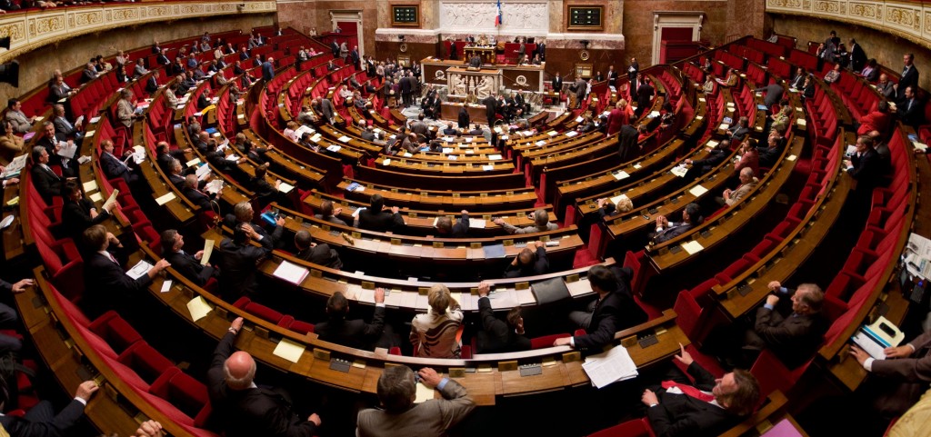 Le palais bourbon, assembl&eacute;e nationale fran&ccedil;aise. 