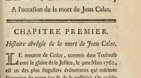 1763, le Traité sur la tolérance de Voltaire est publié. Le philosophe cherche à travers celui-ci la réhabilitation de Jean Calas, un protestant accusé à tort de l’assassinat de son […]