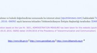 Depuis le début de l’après midi, le gouvernement turc a bloqué le site internet Sputnik. La Turquie a récemment été critiqué au Parlement européen pour violation de la liberté de […]